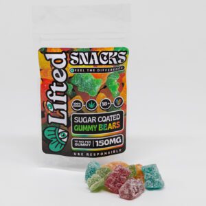 Lifted Sugar Coated Gummy Bears 150mg