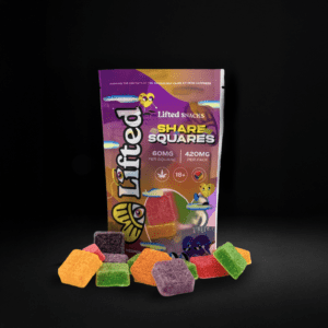 Lifted Share Squares Gummies 420mg